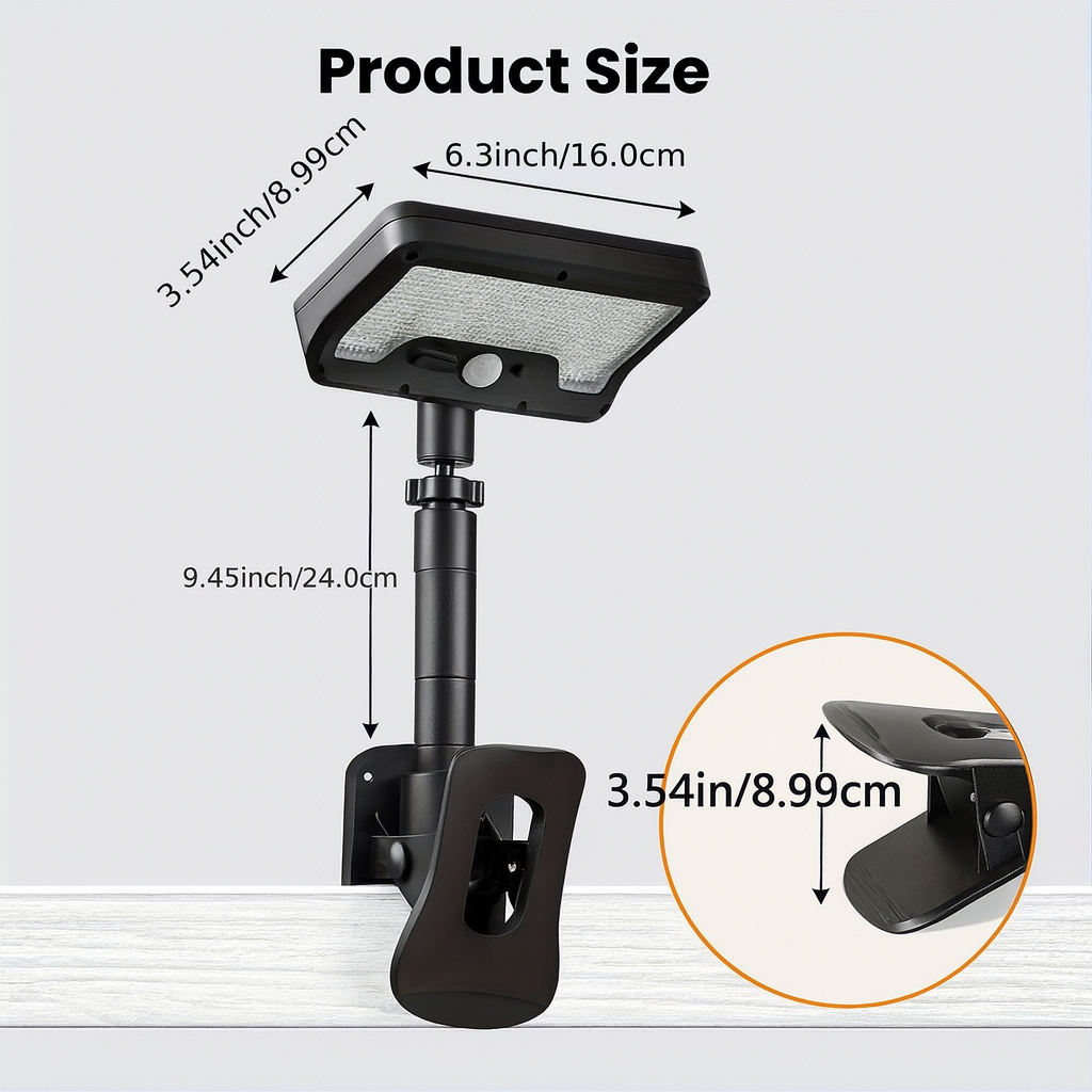 SolarPrime™ 360° Clip Motion Solar Lamp