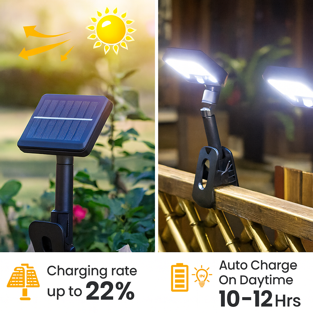 SolarPrime™ 360° Clip Motion Solar Lamp